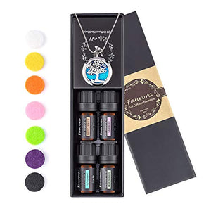 Faurora Essential Oil Necklace Gift Set