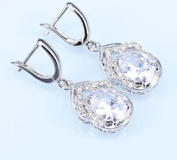 Crystal Water Drop Jewelry Sets