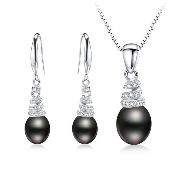 Sterling Silver Water Drop Accessories Sets